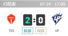 TES vs UP