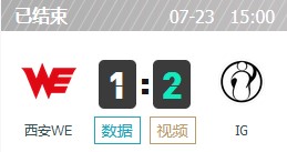 WE vs IG