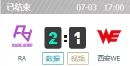 RA vs WE