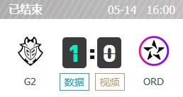 G2 vs ORD