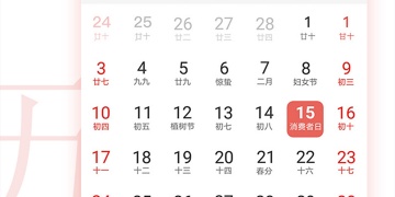 简单操作的万年历APP