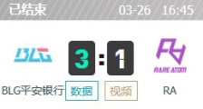 BLG vs RA