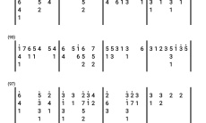 光遇琴谱《打上花火》1