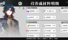 崩坏星穹铁道刃升级突破行迹材料介绍