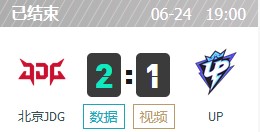 JDG VS UP