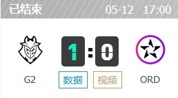 G2 vs ORD