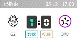 G2 vs ORD