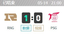 RNG vs PSG重赛