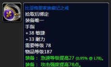 《魔兽怀旧服》比亚格里将军装备掉落1