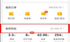 《美团》钱包查看方法2