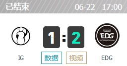 IG vs EDG